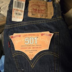 Older Deadstock Levis 501 Jeans 36 Waist W Tags