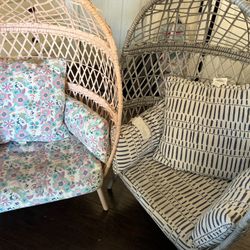 Kids Wicker Egg Chair 