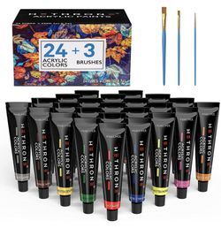 Acrylic Colors Plus Brushes