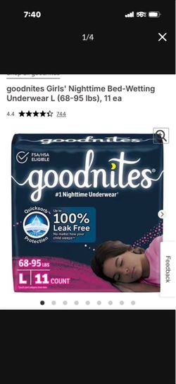 Goodnites pull ups/ training underwear L $5