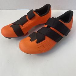 Fizik Tempo R5 Powerstrap Women’s Size 7.5-8 (EUR 38) Road Cycling Peloton Shoes, Orange