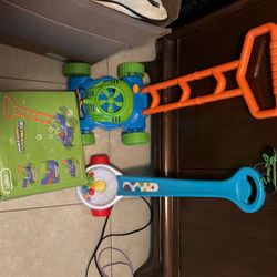 Bubble Lawn Mower & Corn Popper