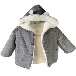 Carter’s sherpa knit hoodie sweater baby Size 6months