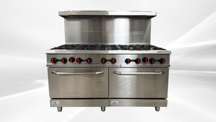 NSF Commercial 10 Burner Double Oven Gas Range CD-R10
