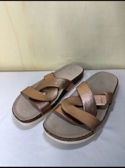 ABEO Lanai Lizzy Sandal Slides Cork Womens Size US 9 Copper Brown