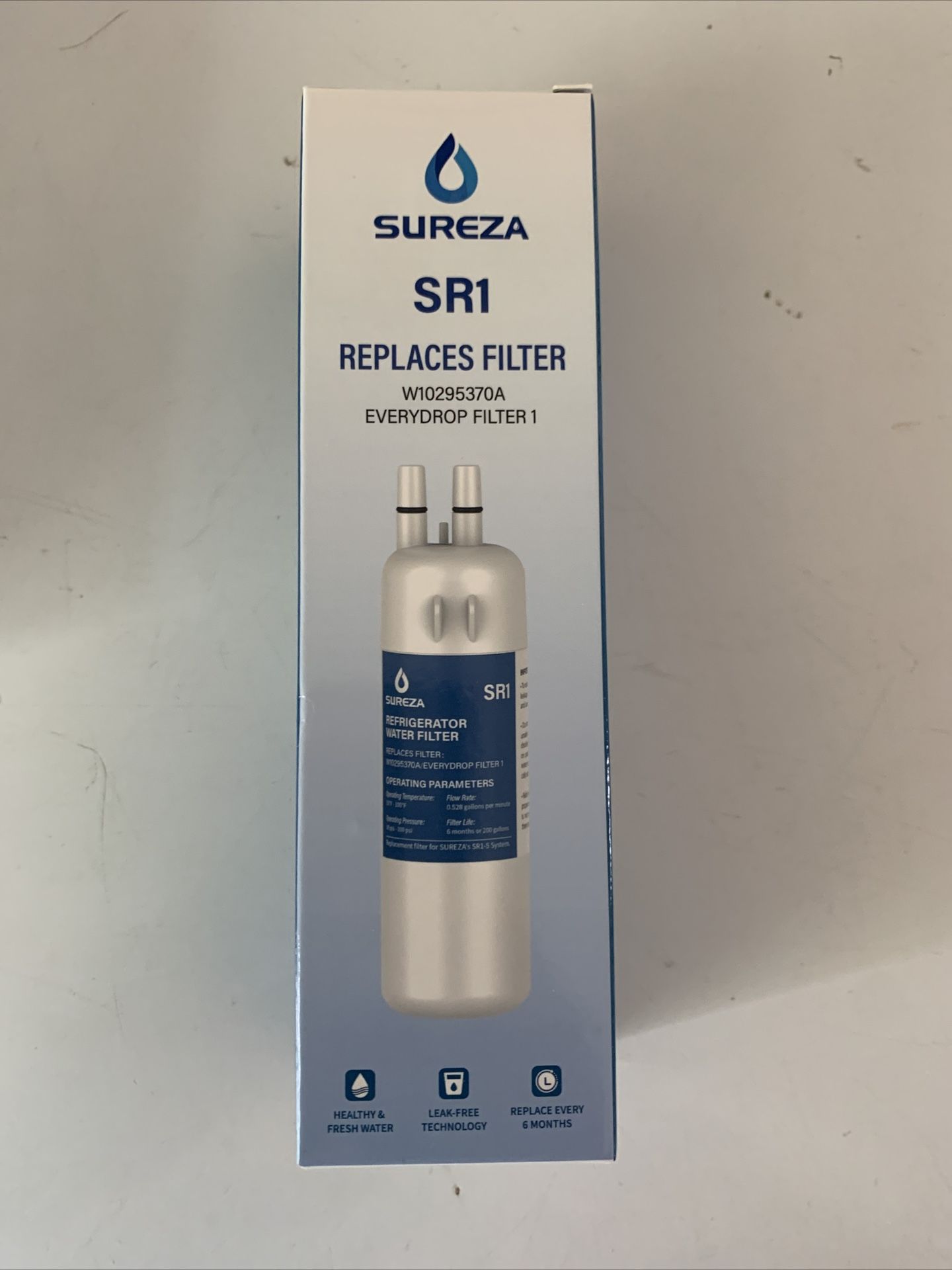Refrigerator Filters Sureza SR1# W10295370A NEW