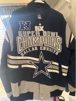 Dallas Cowboys NFL Cotton Twill Jacket Navy Men's Large
