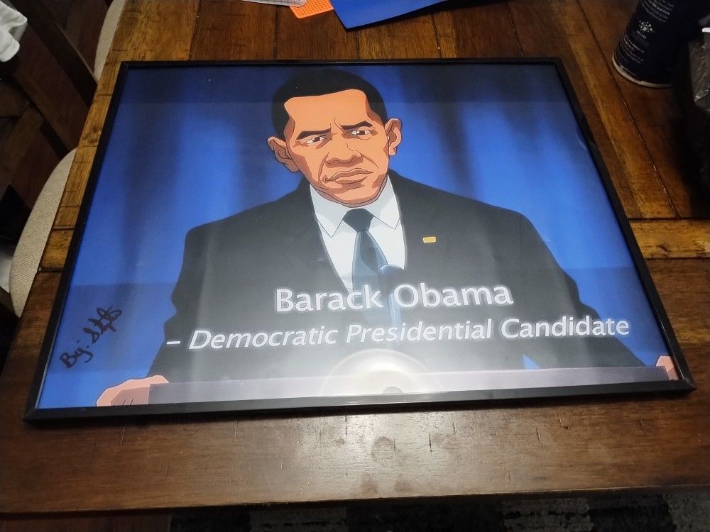 Cartoon Version Of President Barack Obama
