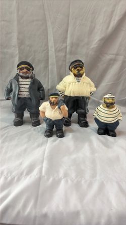 4 Sailor Seaman Figurines