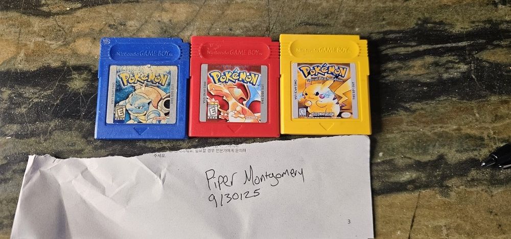 Pokemon Red+Blue+Yellow