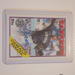 Oswald Peraza Rookie Signature