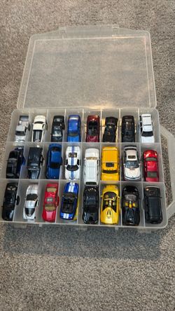 Die-Cast Model Cars Collection with Storage Case