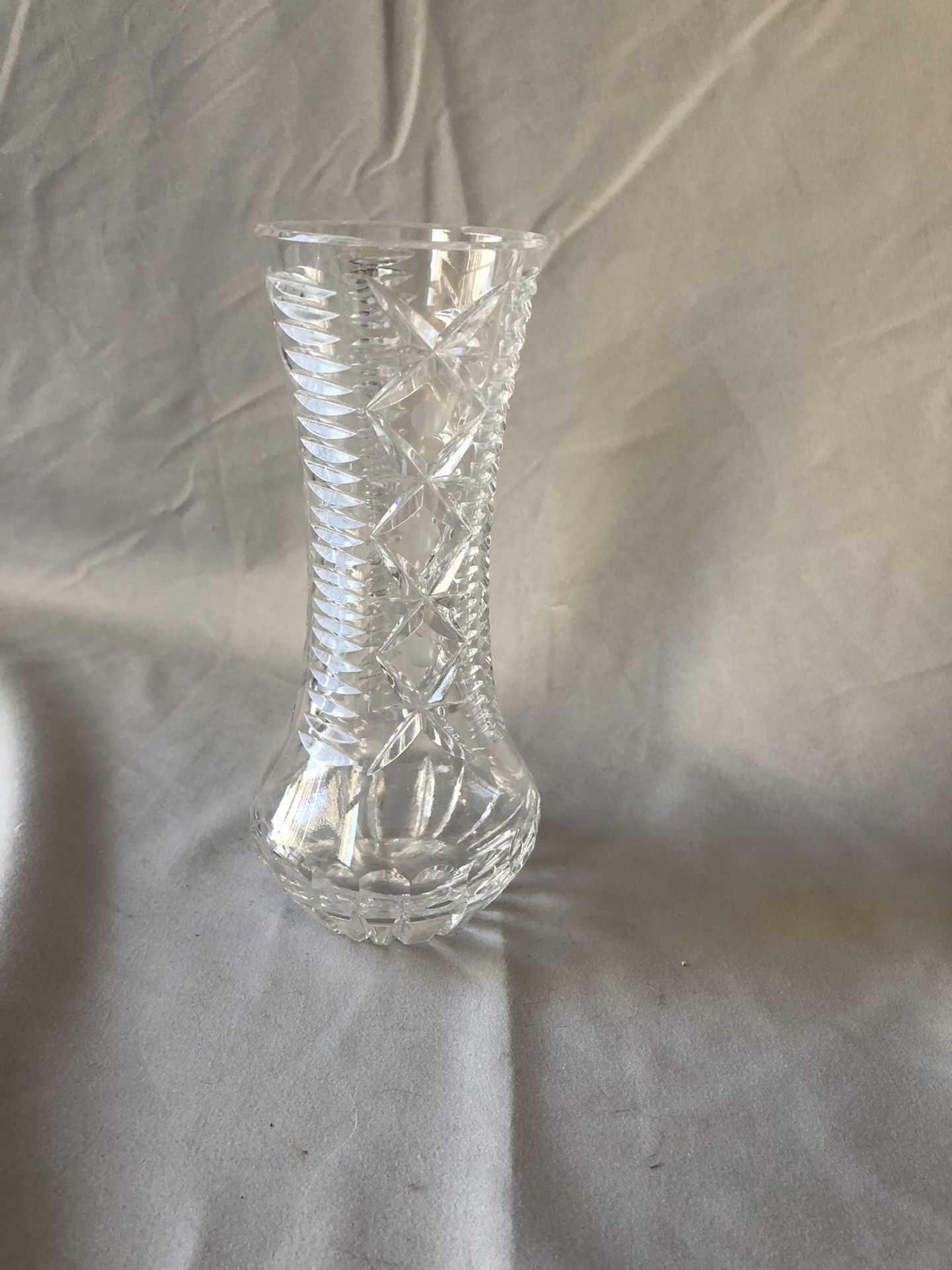 Crystal flower vase