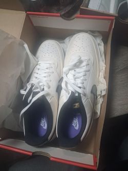 Air Force ones (black and white) brand new, never worn).