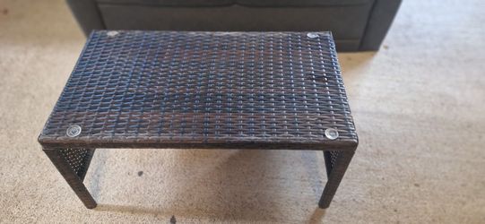 Black Wicker Coffee Table