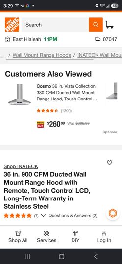 Campana range hood
