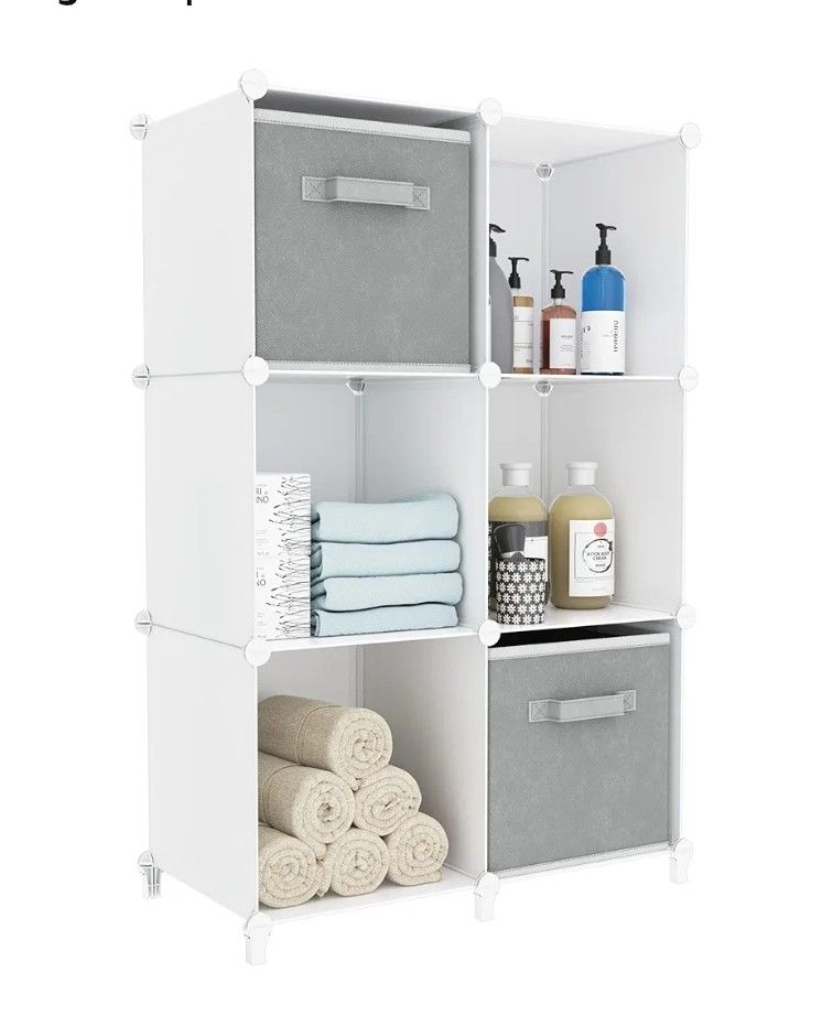 HOMIDEC Bathroom Organizer Cube Storage Shelf Bookcase Bookshelf
Organizer Closet Storage Storage