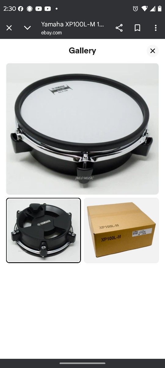 Yamaha XL100L-M Edrum Mesh Head 10"Tom