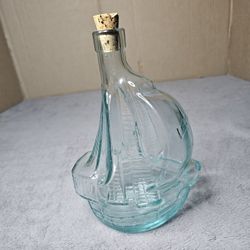 Old Glass Boat Bottle Decoration