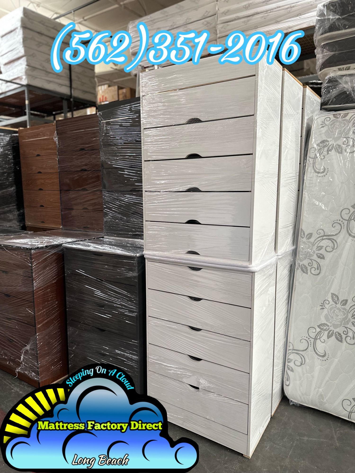 Katy White Dresser Chest Cajonera Nueva