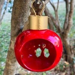 Holiday Christmas Votive Candle Holder Hanging Ornament Home Decoration Accent