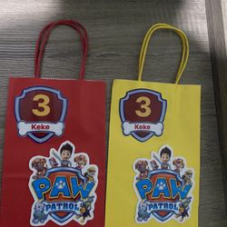 Paw Patrol Candy Bags