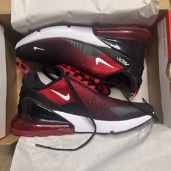 Nike Air Max 270 GS Size 6Y – Gym Red/White/Black – New w/ Box 