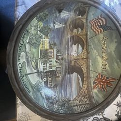 London Bridge Lake Havasu City AZ Vintage 1970's Metal Bowl 10" Ken