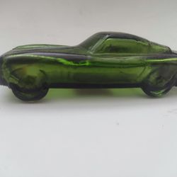 Vintage Collectible Avon Green Glass Corvette Stingray Wild Country After shave Bottle