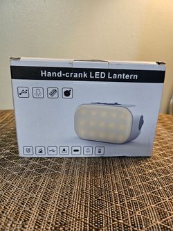 Brand new in box. Perfect for emergency preparedness (hurricane season), camping, hiking, or outdoor activities.Huge Battery: Built-in 6400mAh Li-ion