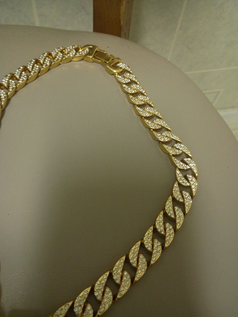 Gold Plated Lion Chain