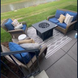 Patio Set With fire pit 