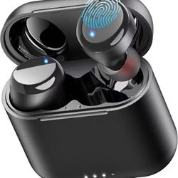 T6 Wireless Earbuds, Bluetooth 5.3 Ear Buds, Stereo Sound in Ear Headphones, 50 Hours Playtime, Wireless Charging Case, APP Customizable EQs, IPX8 Wat