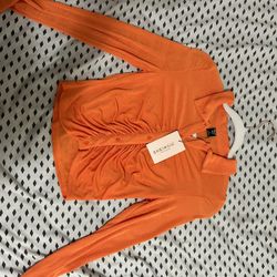 Orange, longsleeve shirt