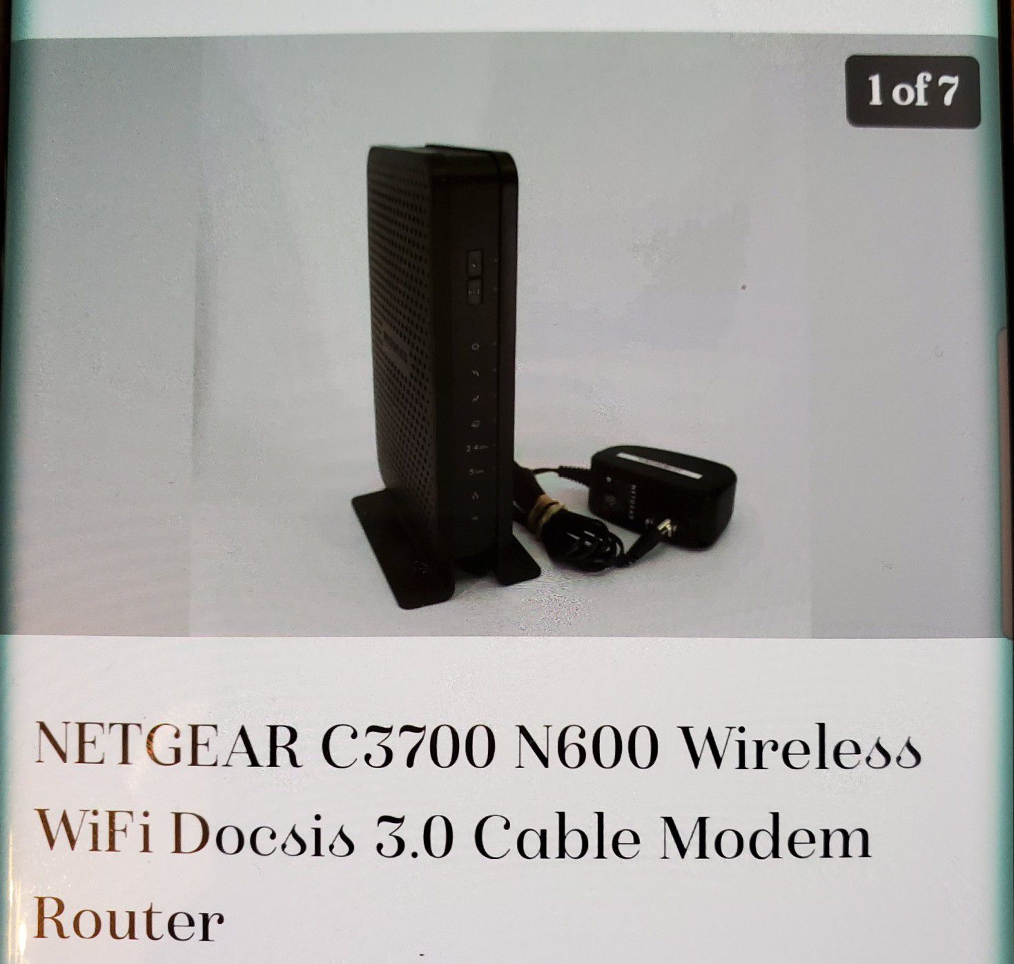 Router Cable Modem WIFI