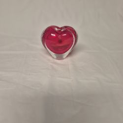 Vintage Art Glass Heart