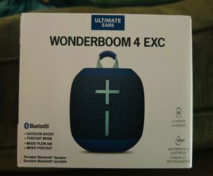 NEW  Ultimate Ears WONDERBOOM 4 Portable Waterproof Bluetooth Speaker. WILL ACCEPT OFFERS