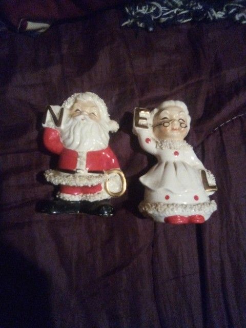 Ceramic Mr. And Mrs. Clause