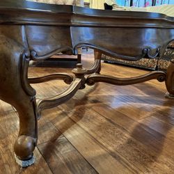 Coffee Table Burl Wood