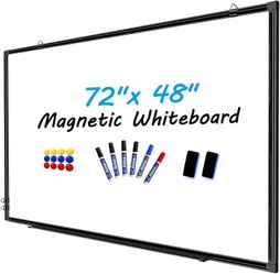 Qprobd 72"x48" Whiteboard with Black Frame