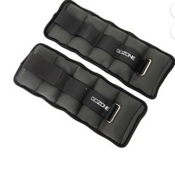 GoZone Ankle/Wrist Weights – Grey/Black, Sand weighted