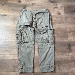 Greg Lauren “Army Overfold Cropped Pant”
