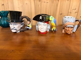 Set of 3 Character Toby Jugs