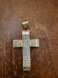 14k gold cross