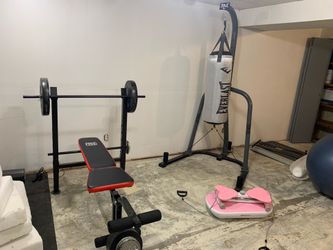 Bench press + punching bag