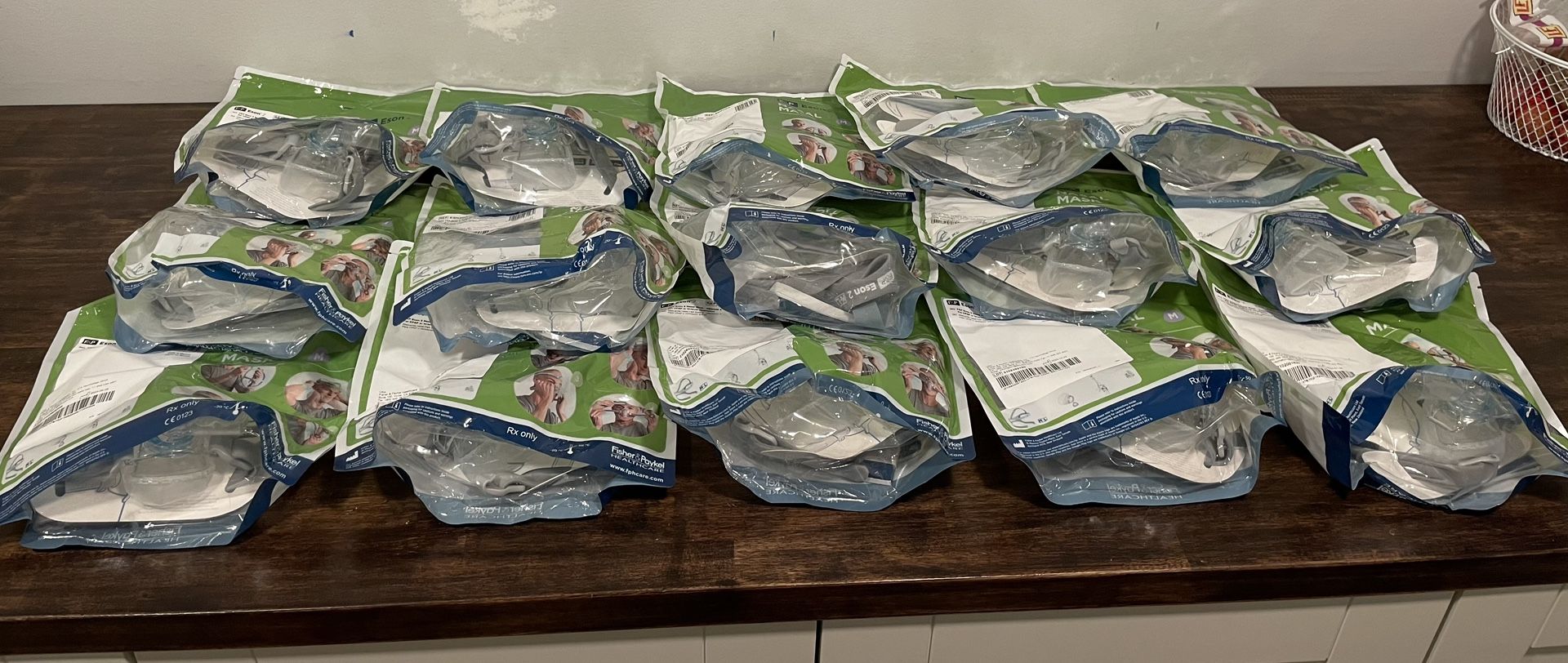 Lot Of (15) F&P Eson 2 Nasal Mask Medium Straps Headgear Cushion