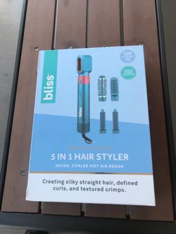 New bliss 5 in 1 hair styler
