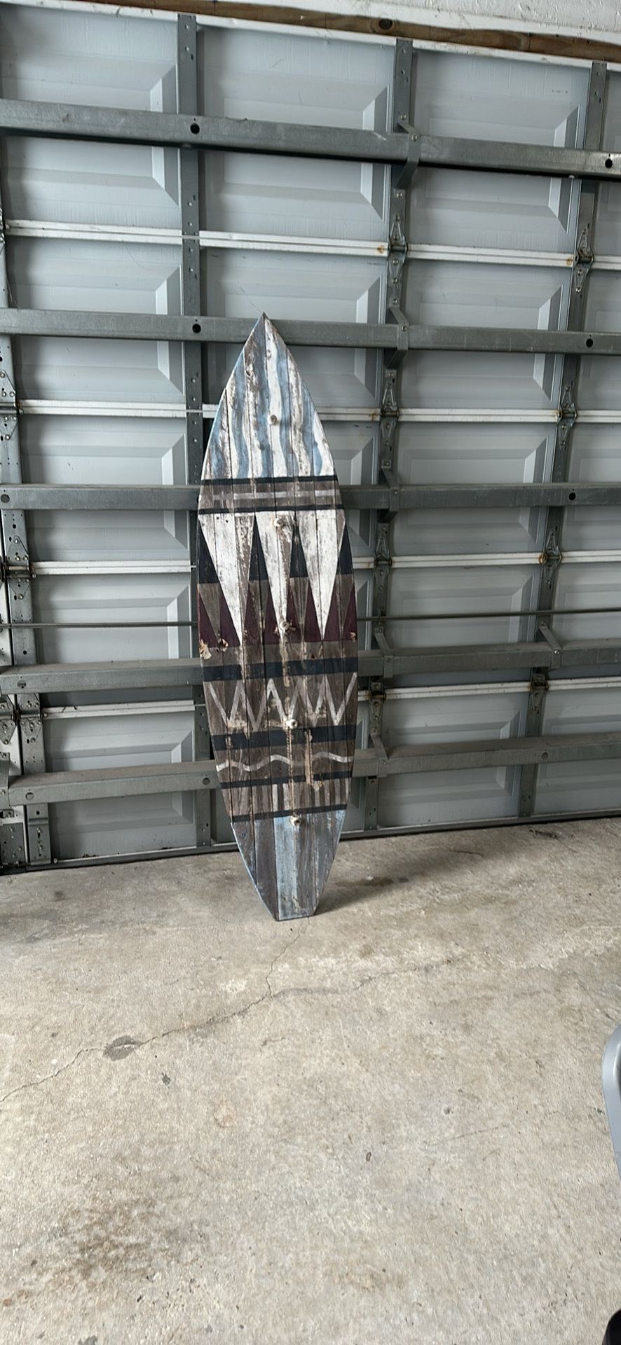 Decorative Wooden Surfboard β Rustic Coastal Wall Art- Towel Hanger