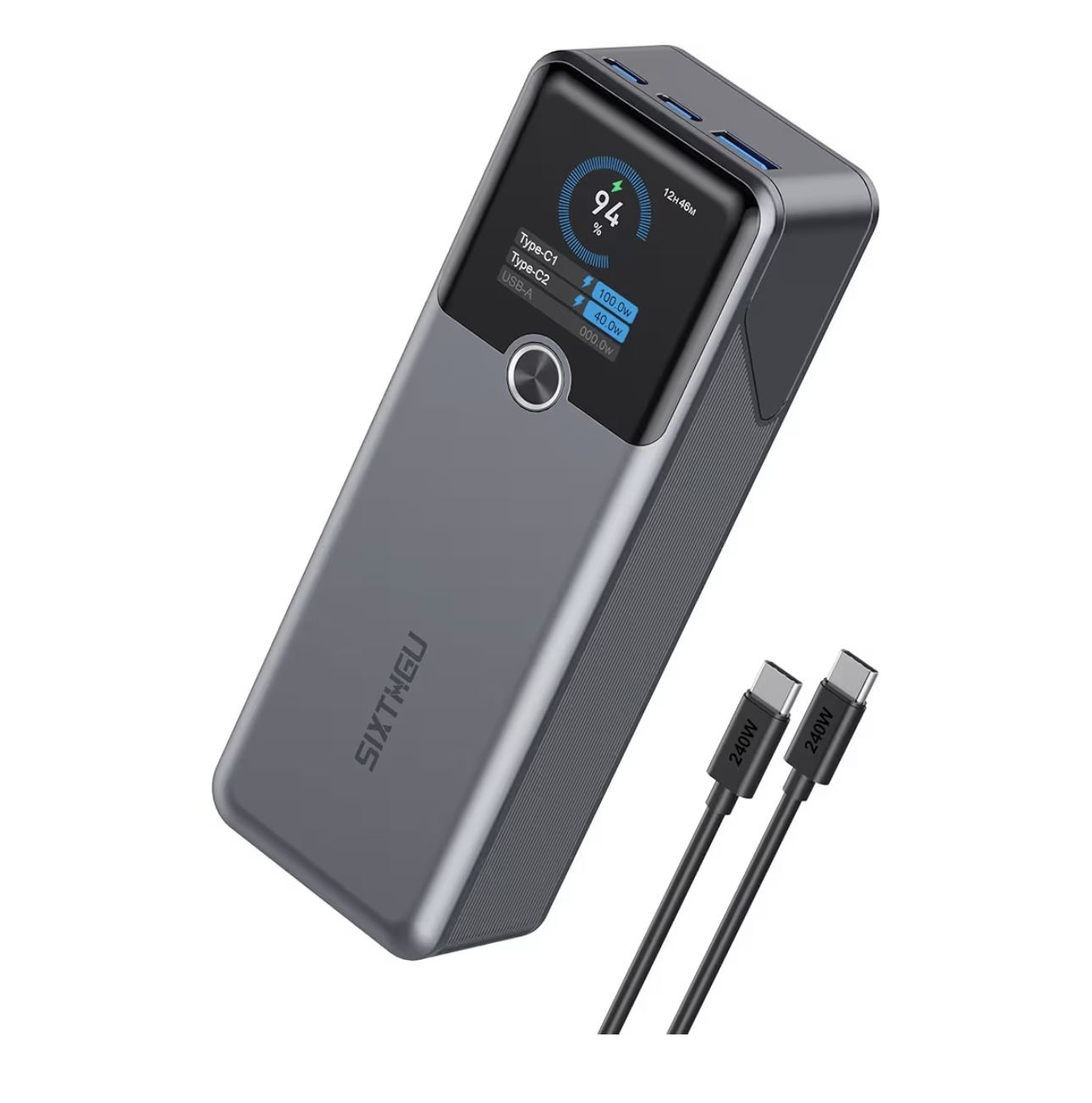 Brand New Laptop Power Bank, 20000mAh 3-Ports Portable Charger with 140W Fast Charging, Smart Display