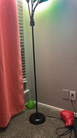 Floor lamp with bulbs